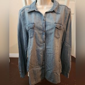 LEI Denim button-down shirt Size XL (15-17)